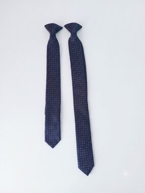 For Children See Photos For Measurements, Stafford Navy Blue Polka Dot Tie
